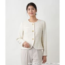 ツイードノーカラージャケット