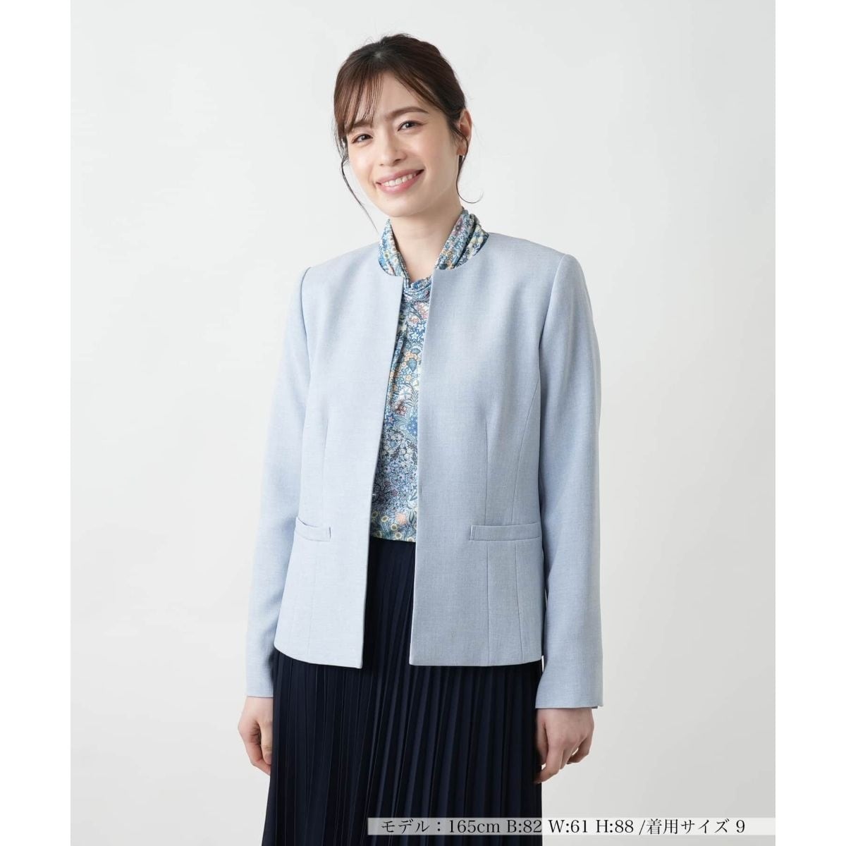 DANTON × Ray BEAMS ／ 別注 モッサ ノーカラー ダウン