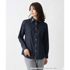 長袖デニムシャツ