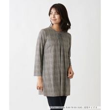 グレンチェックカットソー