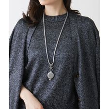 レリアン(Leilian)の異素材ミックスロングネックレス