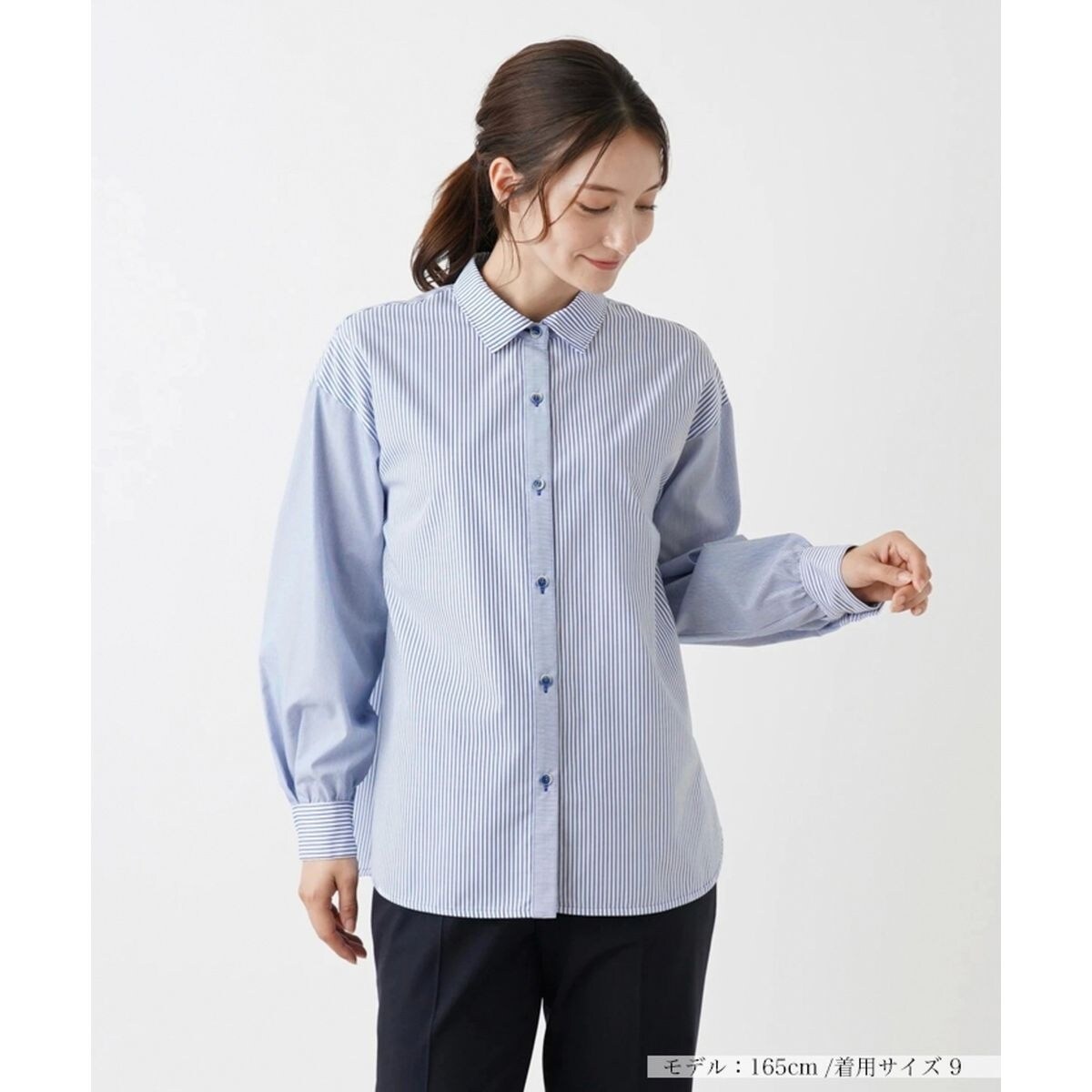 襟付きブラウス【MUSE BY ROCHAS Premiere】 | レリアン(Leilian