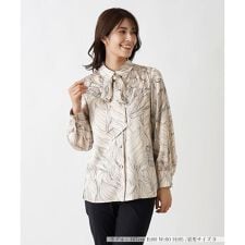 フラワーデザインボウタイブラウス【ROCHAS Premiere】