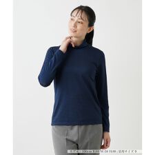 ボーダーハイネックカットソー