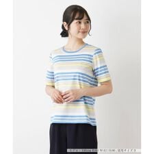 マルチボーダー半袖Tシャツ