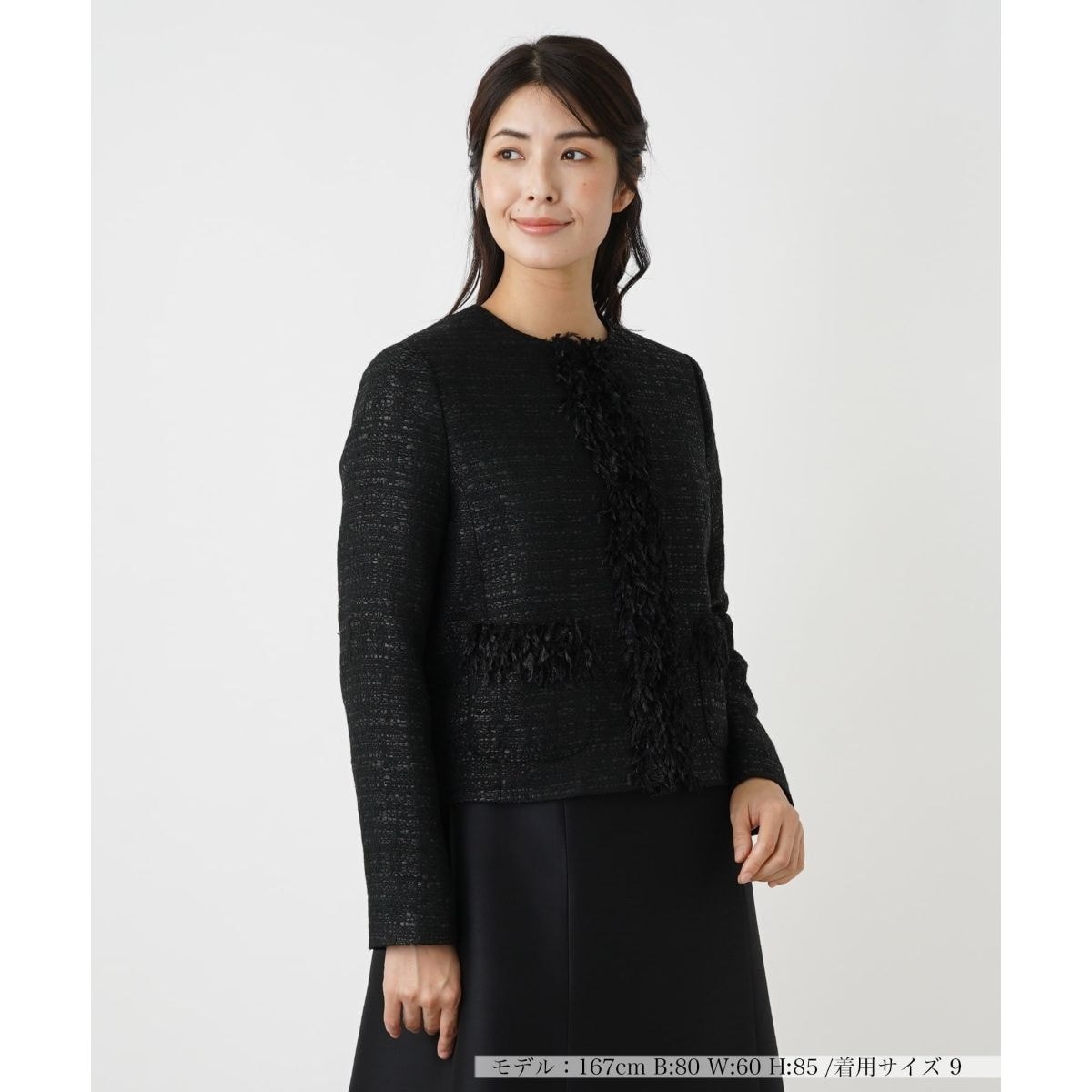 ラメツイードジャケット【セレモニー】【CLARENSON】