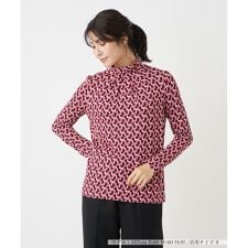 レリアン(Leilian)のプリントハイネックカットソー