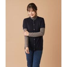 半袖ニットカーディガン