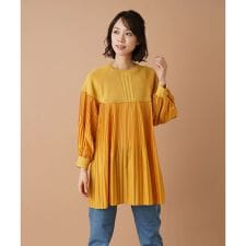 異素材コンビプルオーバー