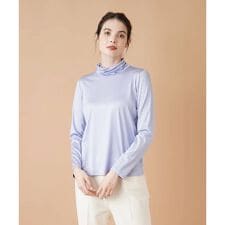 レリアン(Leilian)のストレッチシルクハイネックカットソー