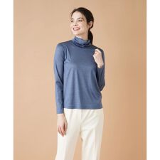 レリアン(Leilian)のストレッチシルクハイネックカットソー