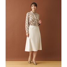 二重織りフレアスカート