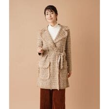 ラメツイードコート