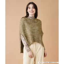 ケープ風ニットベスト【BIANCA LANCIA】