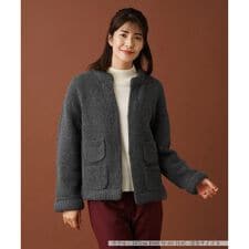 レリアン(Leilian)のノーカラーニットジャケット【my perfect wardrobe】