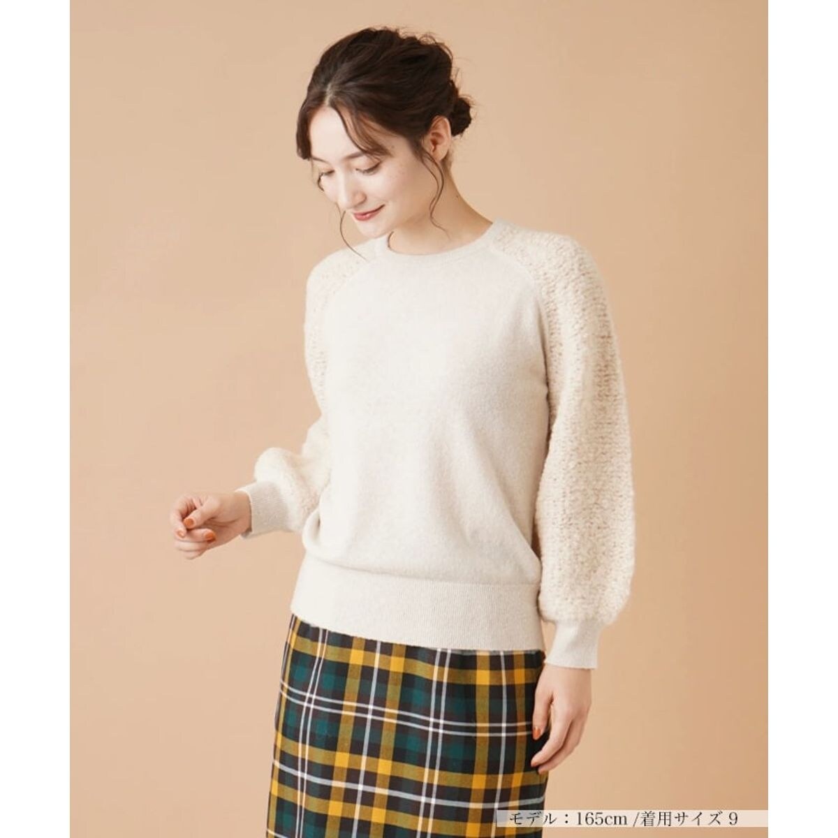 クロッシェ編み切替ニット | レリアン(Leilian) | マルイウェブ