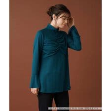 レリアン(Leilian)のシャーリングギャザーカットソー【Leilian:EZUMI】