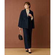 ケープ風ダブルジャケット