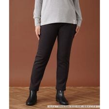 【あったか素材】洗えるジャージーテーパードパンツ