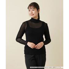 レリアン(Leilian)のシアーハイネックカットソー