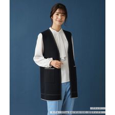 ダブルフェイスニットベスト