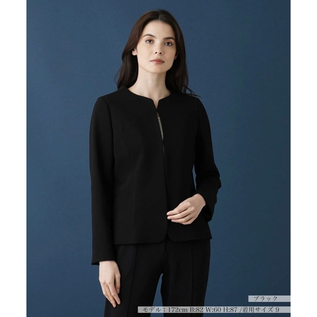 【セットアップ対応商品】ノーカラージャケット