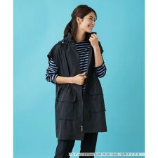 ロング丈ジップアップベスト