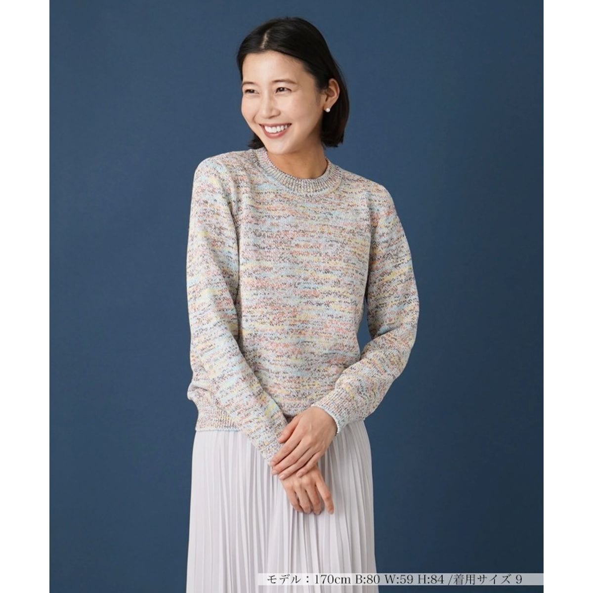 Leilian レリアン クロッシェ編み切替ニット 定価56,100円 クロッシェ編み切替ニット | レリアン(Leilian) | マルイウェブチャネル