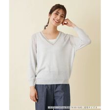 Vネックセーター