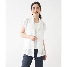 メッシュ編みベスト