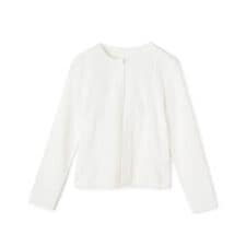 レース切替ニットカーディガン