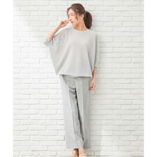 センタープレスセミワイドパンツ