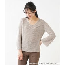 バルーンスリーブニット