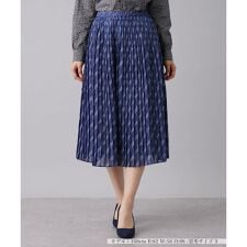 総柄プリーツスカート