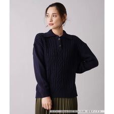 編地切替ニットプルオーバー