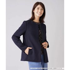 レリアン(Leilian)のノーカラーショートコート【my perfect wardrobe】