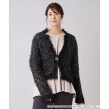 起毛ニットジャケット