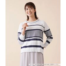 編地切替マルチボーダーニット