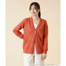 Vネックニットカーディガン