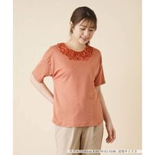 刺繍カットソー