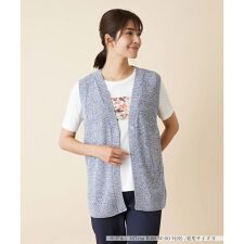 透かし編みニットベスト