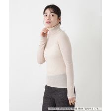カシミヤタートルネックニット