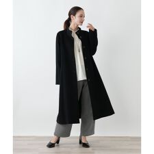 カシミヤスタンドカラーコート