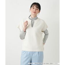 スキッパーニットベスト【Leilian WHITE LABEL】