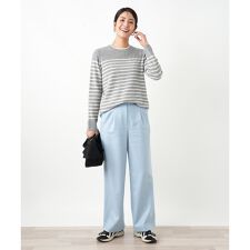 ストレッチワイドパンツ【Leilian WHITE LABEL】