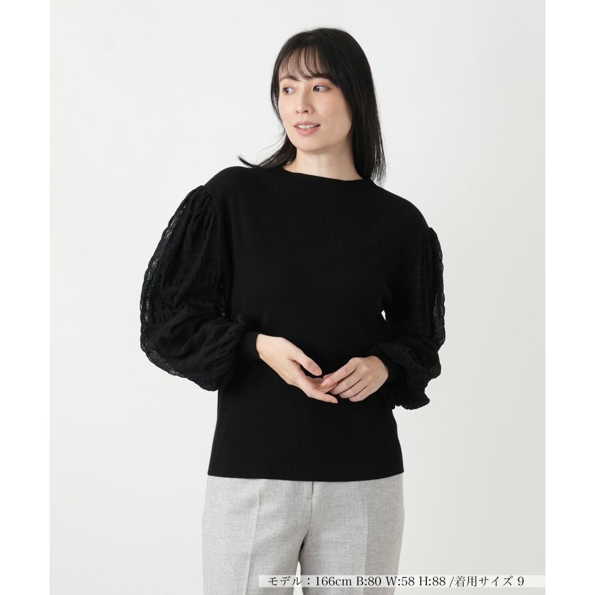 クロッシェ編み切替ニット | レリアン(Leilian) | マルイウェブチャネル