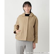 ベスト付きステンカラージャケット 【Leilian WHITE LABEL】