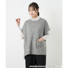 ラメニットベスト【Leilian WHITE LABEL】