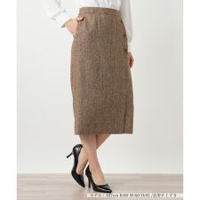 グレンチェックタイトスカート【Leilian WHITE LABEL】