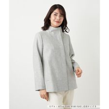 スタンドカラーショートコート【Leilian WHITE LABEL】